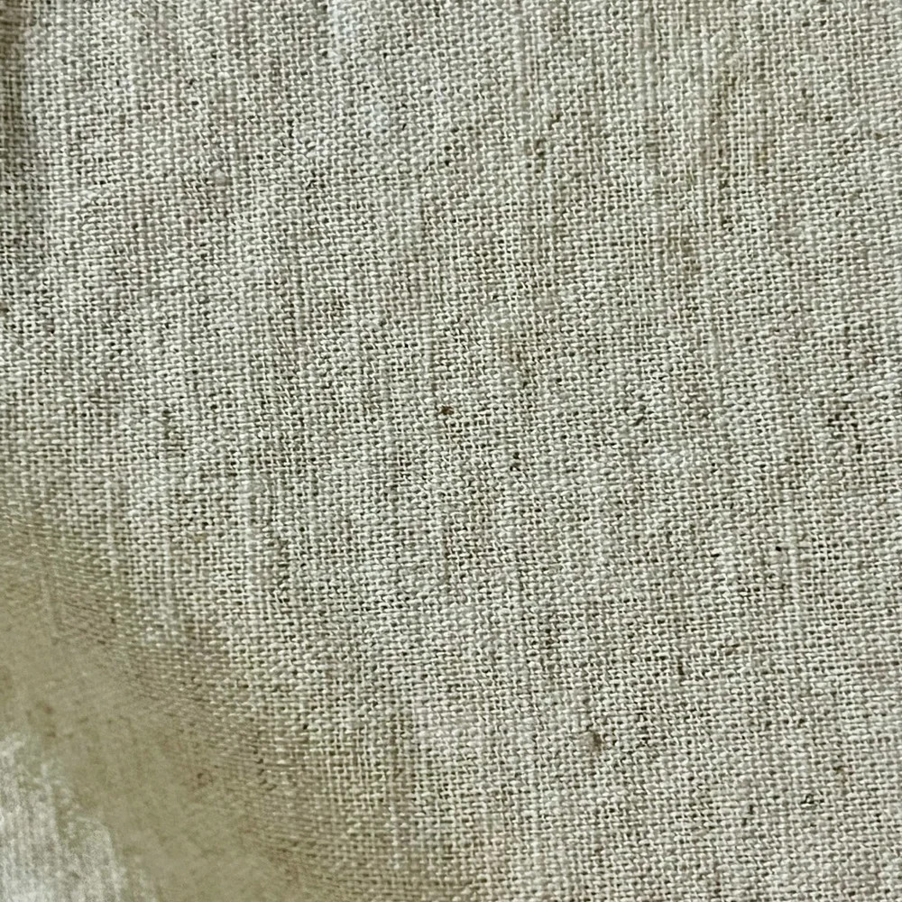 Crescent Beige High Rise Linen Shorts Women Size S Classic Coastal Old Money - Picture 8 of 10